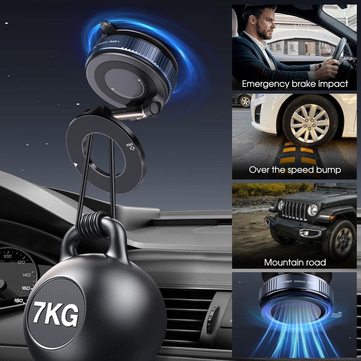 MagLock 360° Foldable Magnetic Phone Mount