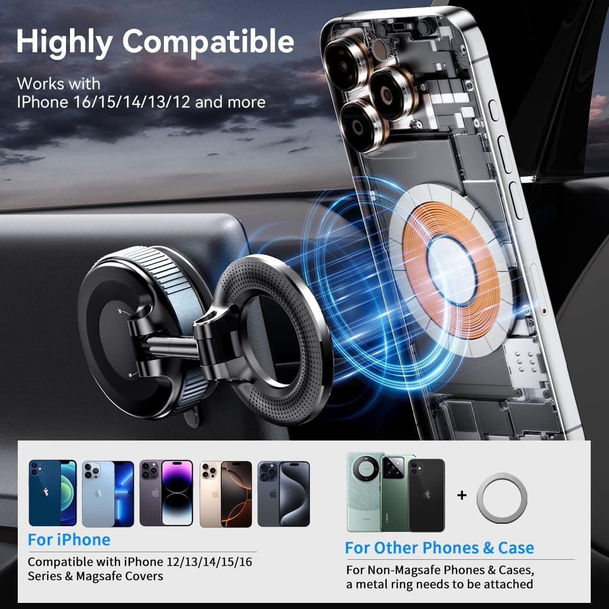 MagLock 360° Foldable Magnetic Phone Mount