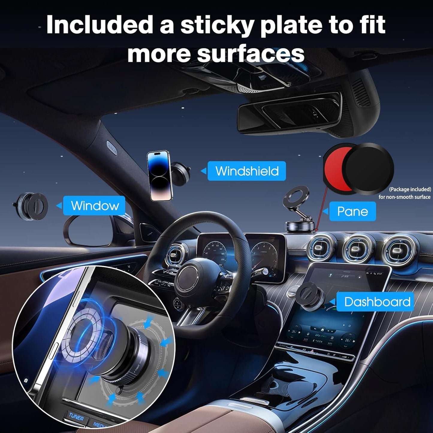 MagLock 360° Foldable Magnetic Phone Mount
